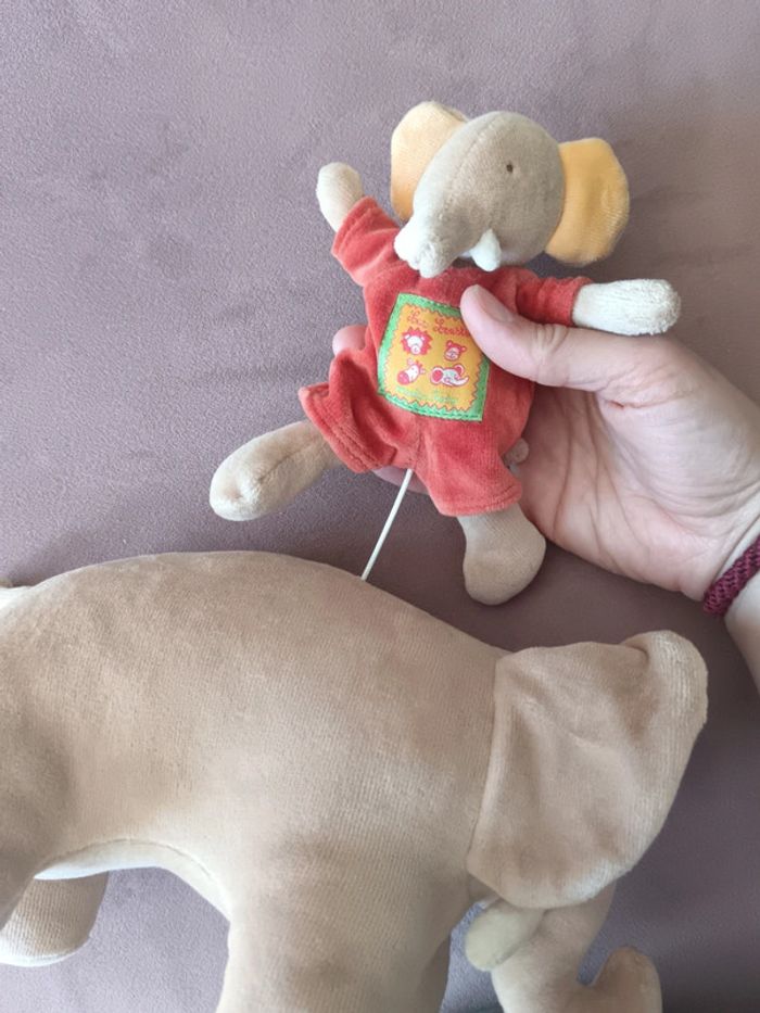 Peluche musicale éléphant - photo numéro 3
