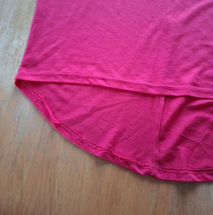 T shirt large/ oversize fushia gemo - photo numéro 2