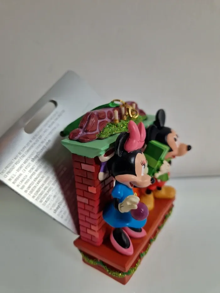 D221- Décoration suspendue Mickey Mouse et Minnie cheminée Disney Store - photo numéro 4