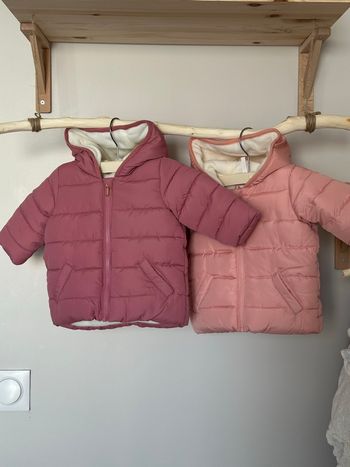 Manteaux neufs hiver chauds polaires 3 mois fille rose
