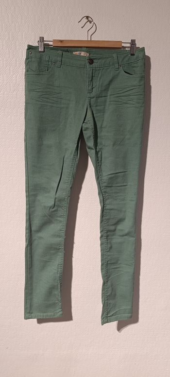 Pantalon slim vert – Denim & Co – Taille 40