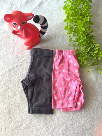 Lots de 2 leggings pour bébé filles