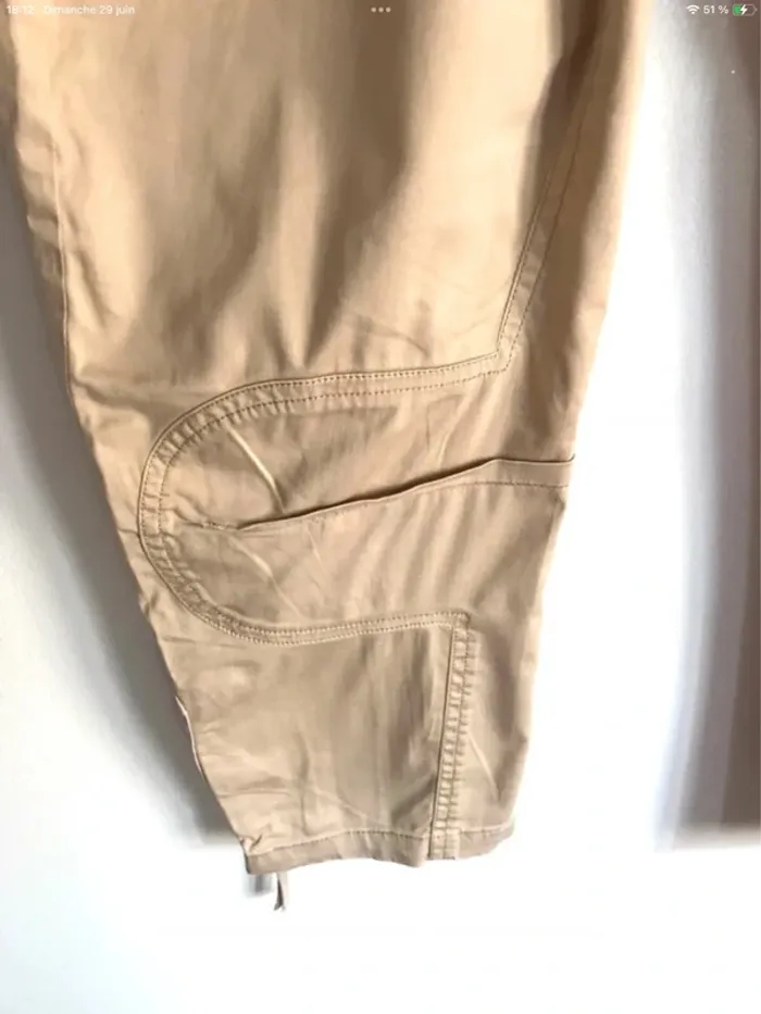 Pantacourt beige taille 40 One Step - photo numéro 3
