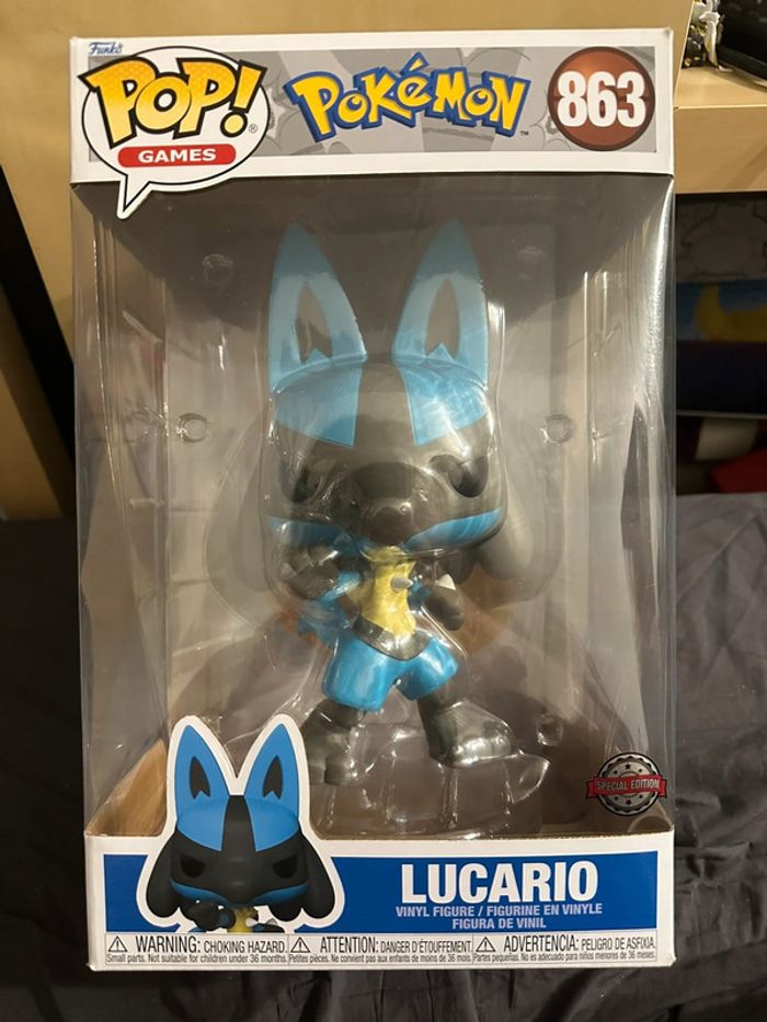 Funko Pop Jumbo Pokémon - Lucario 863
