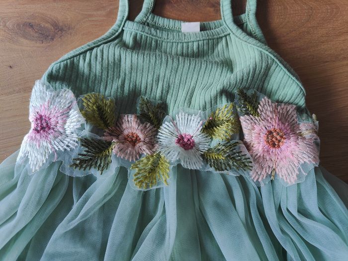 Robe body verte taille 6-9 mois - photo numéro 3