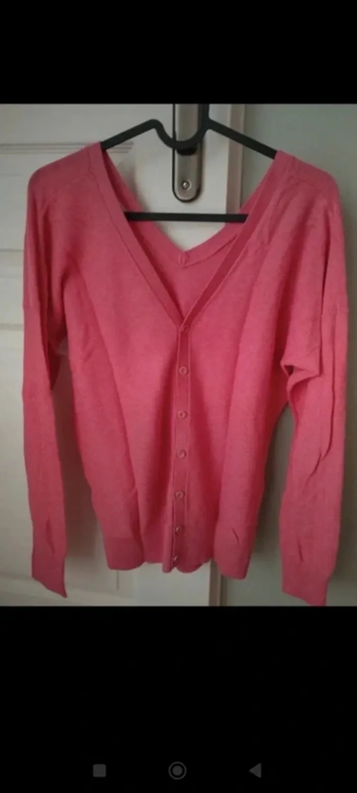 Pull rose réversible Promod 36 - photo numéro 6