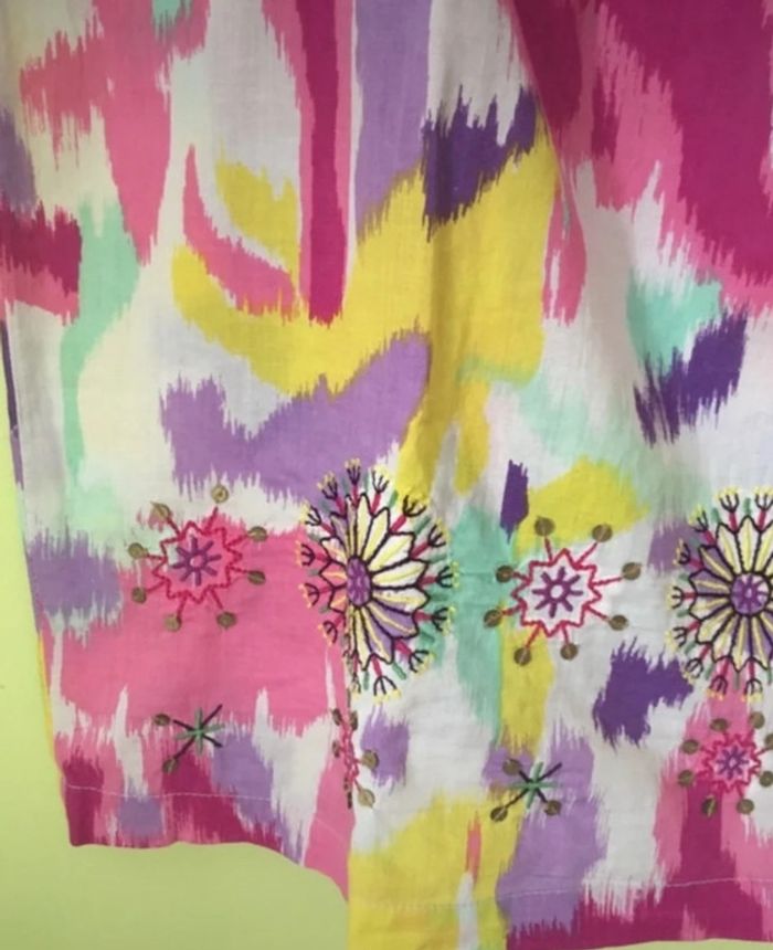 Splendide robe / tunique multicolore || 100% coton || pepe jeans - photo numéro 2