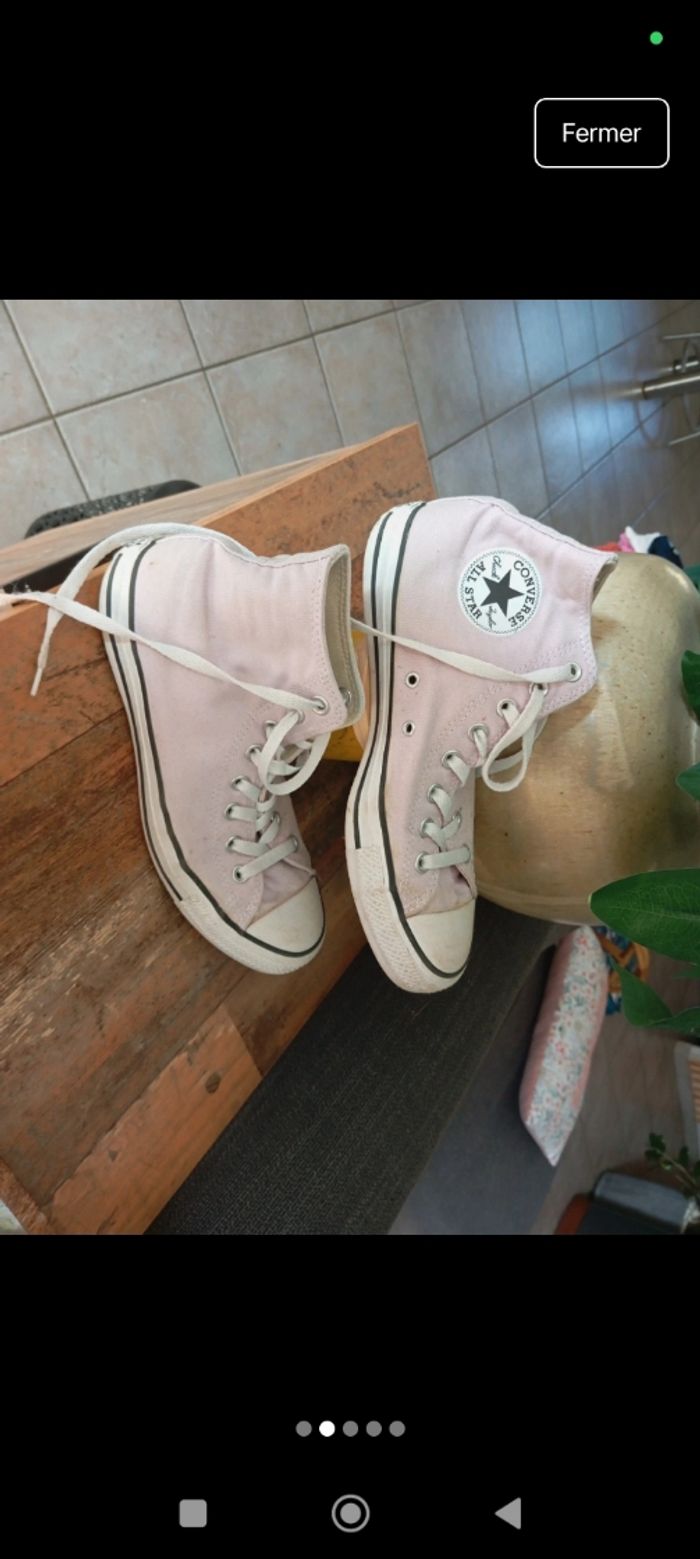 Converse All Star taille 41 lilas clair - photo numéro 3