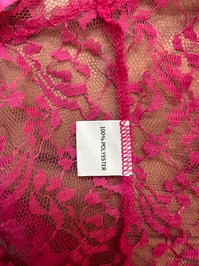 Robe nuisette dentelle + Gilet pour femme - photo numéro 6