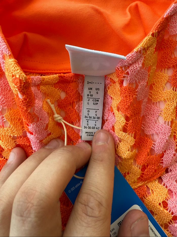 Veste transparente Adidas corail - photo numéro 3