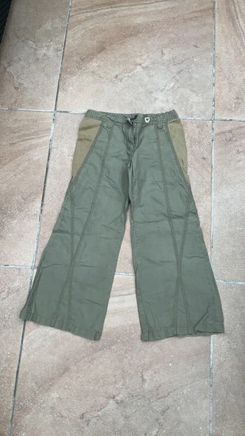 Pantalon vert kaki large MEXX 7 ans (n°32)