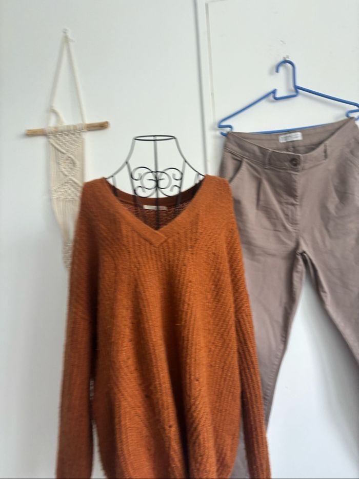 Lot ensemble pull et jeans taille L / 40 - photo numéro 5