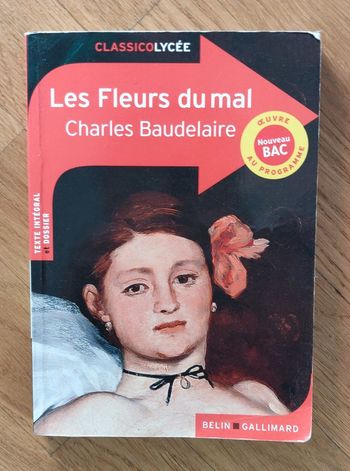 Livre Les fleurs du mal - Charles Baudelaire