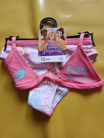 maillot de bain fille princesse disney 104 cm 3/4 ans 