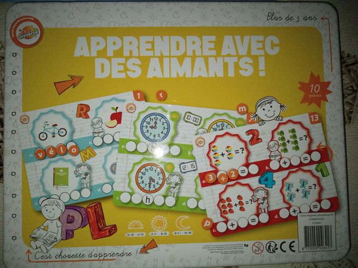 Jeux apprendre avec les aimants