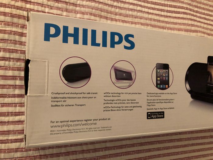 Enceinte portable Philips pour iPod/iPhone/iPad ou AUX (portable speaker) - photo numéro 2