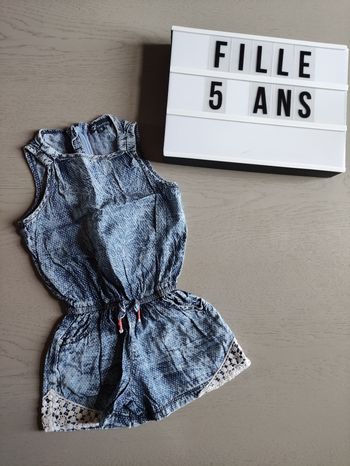 Combi short en jean