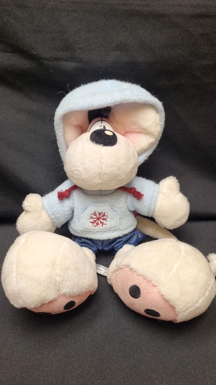 Grande peluche Diddl d’hiver avec capuche - environ 35 cm - photo numéro 2