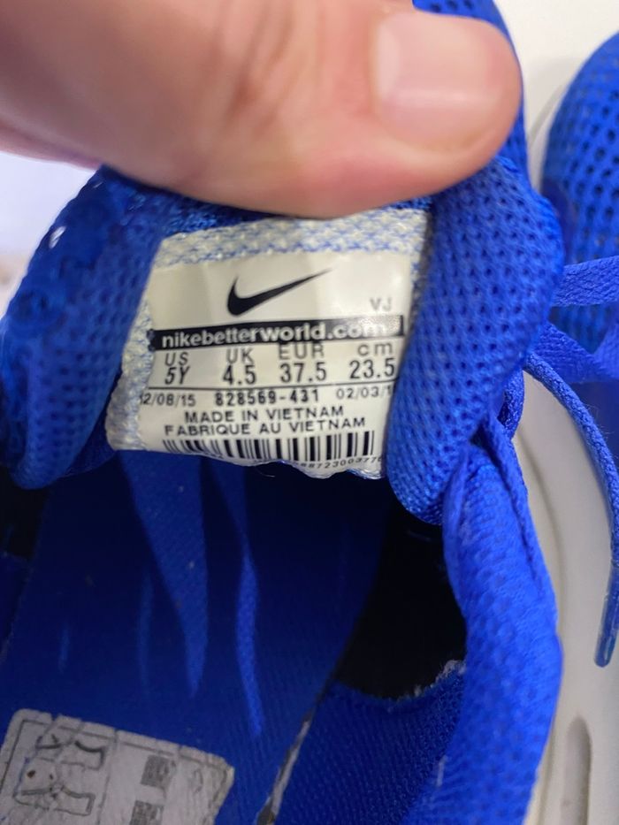 Basket Nike air max bleu - photo numéro 8