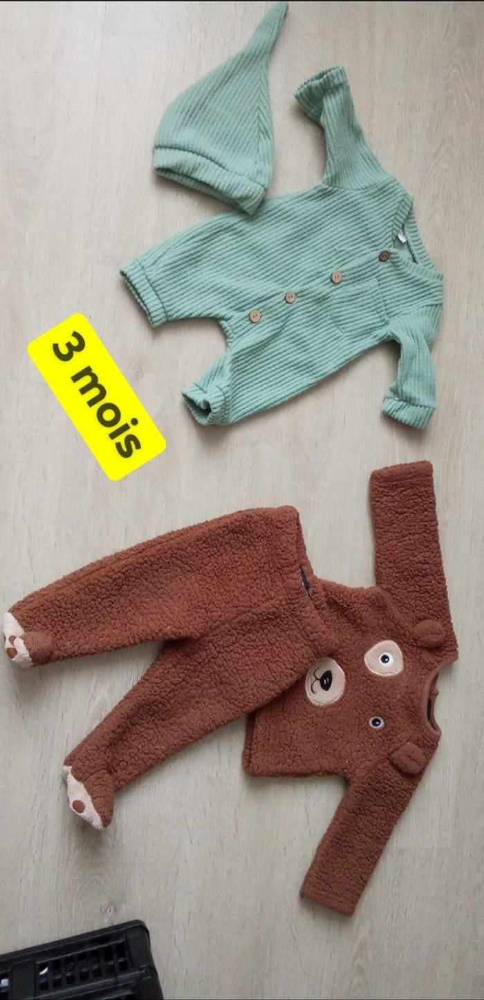 Lot de deux pyjama 3 mois