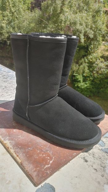 Botte hiver neige doublé en laine