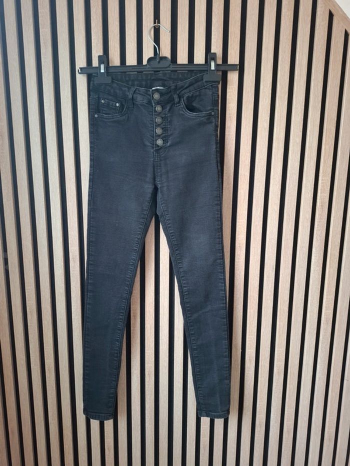 Jean noir taille haute H&M T36/38