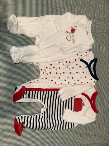 Lot de 3 pyjama naissance