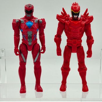 Lot 2 figurines rouge - power rangers