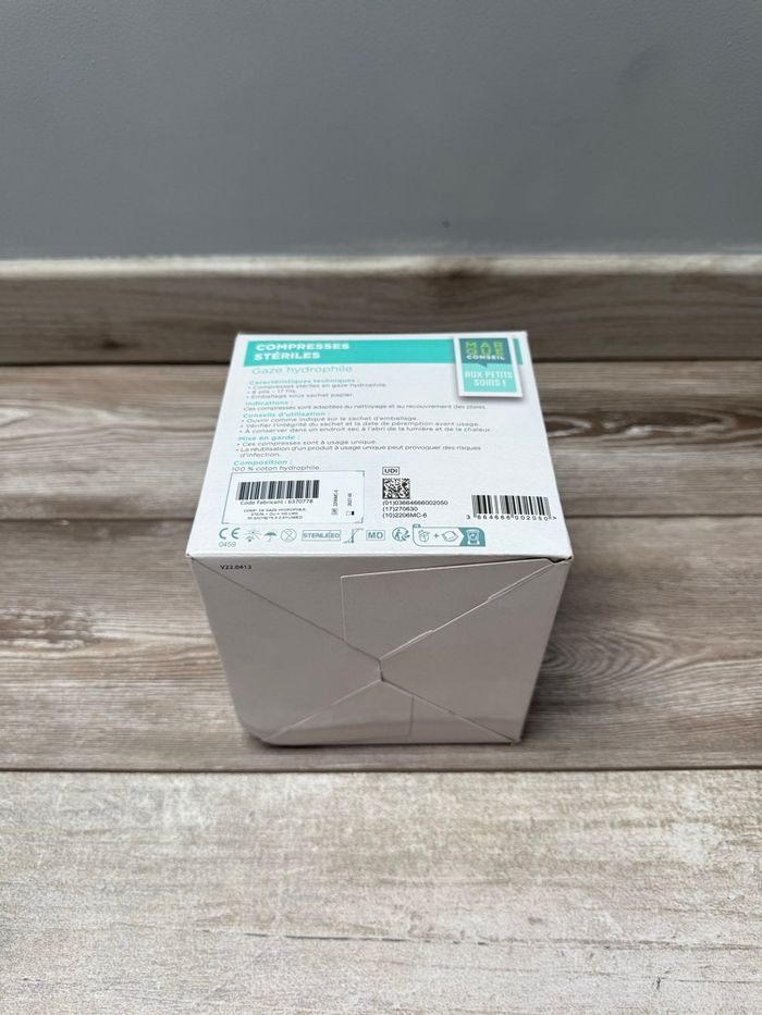 Compresse stérile 10 x 10 cm. - photo numéro 2