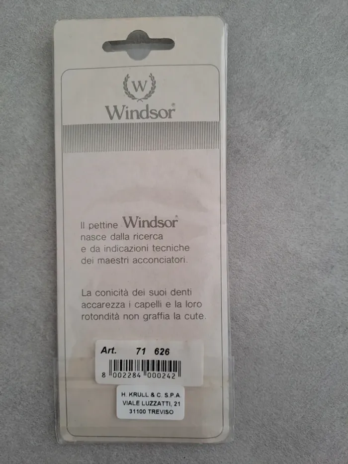 Peigne Windsor Blanc Neuf - photo numéro 2