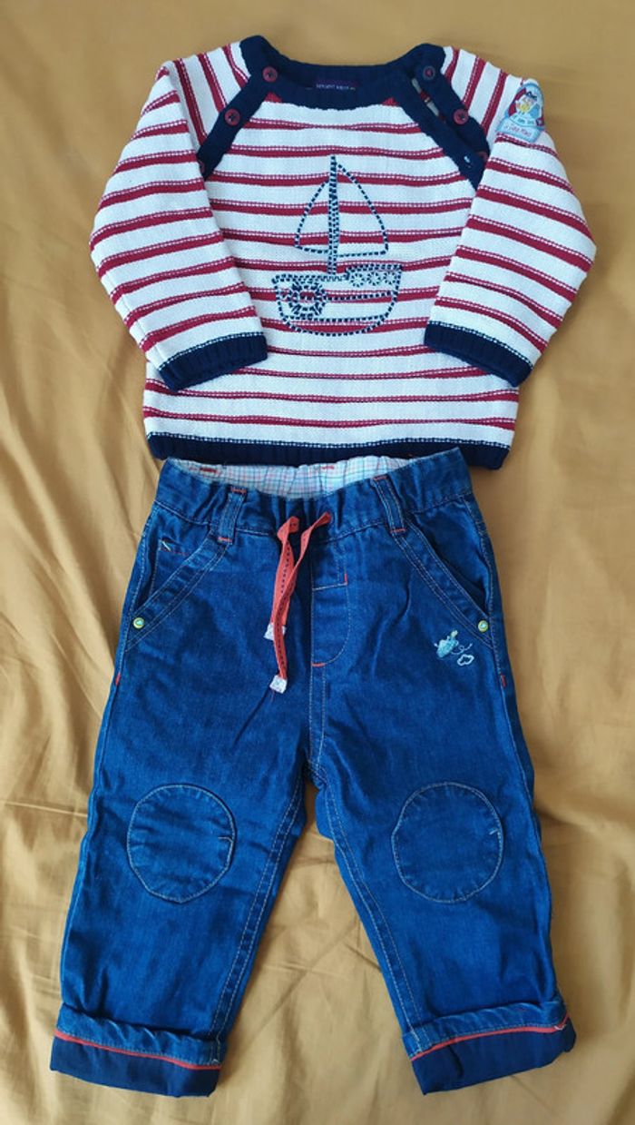 Ensemble pull et jean bébé