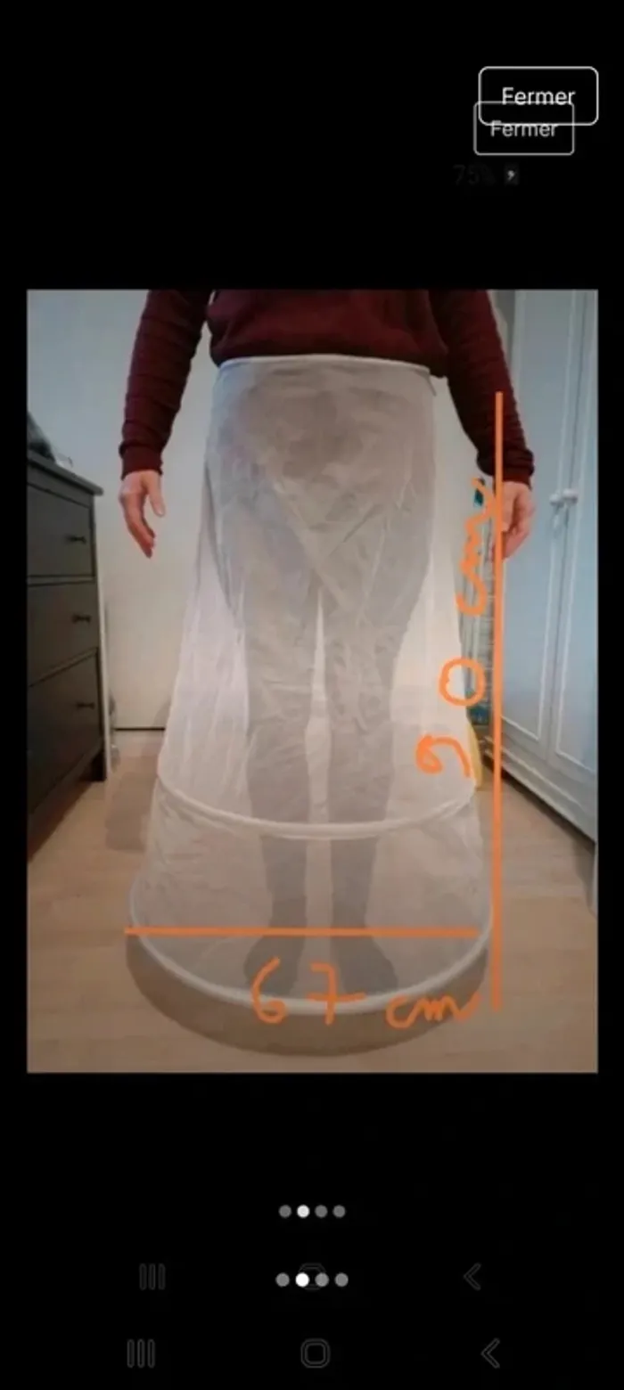 Jupon robe de mariée - photo numéro 2