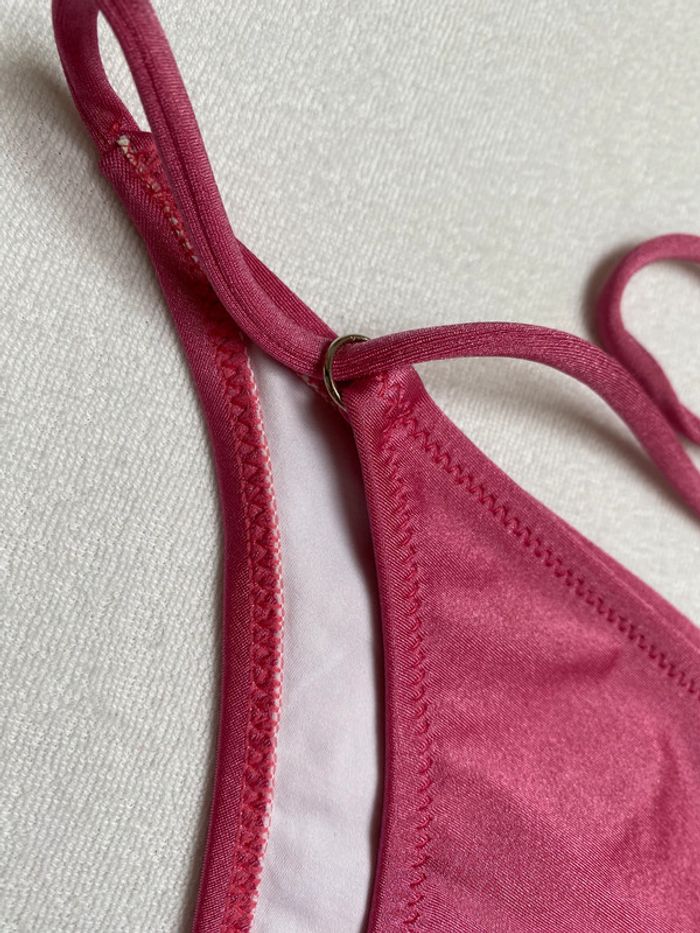 Maillot de bain deux pièces S rose - photo numéro 2