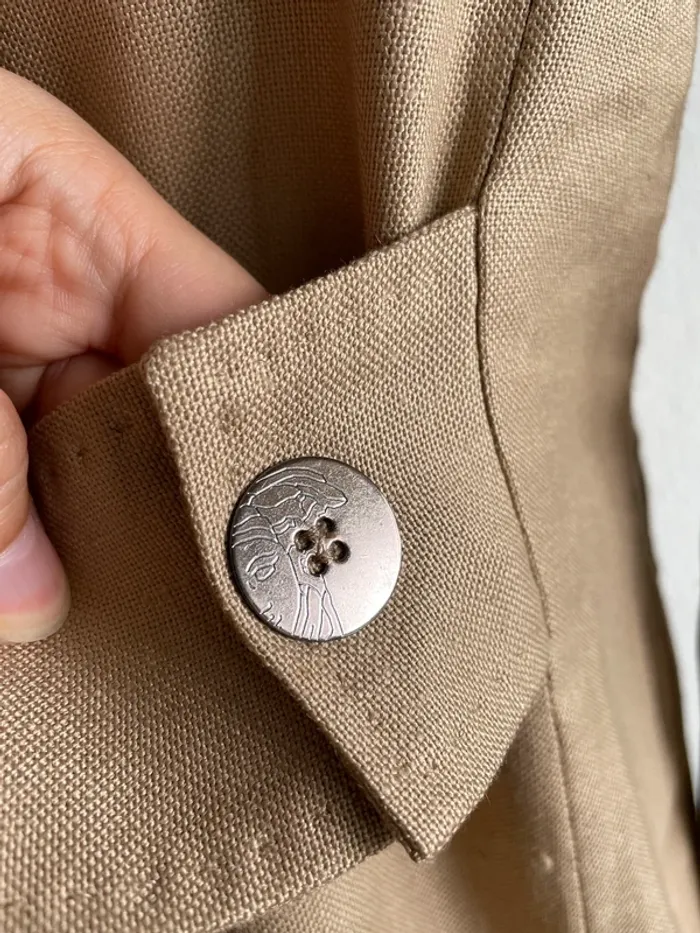 Tailleur veste jupe Versace Collection camel - photo numéro 6