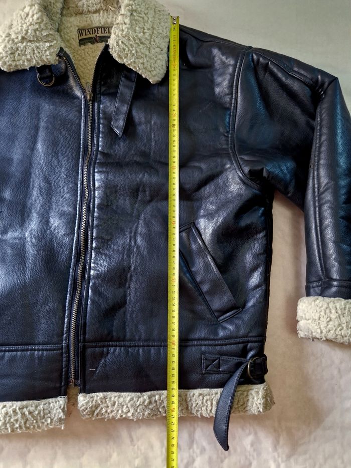 Blouson , homme  , Aviateur  , vintage , Windfield  , taille XL ,  cuir synthétique - photo numéro 4