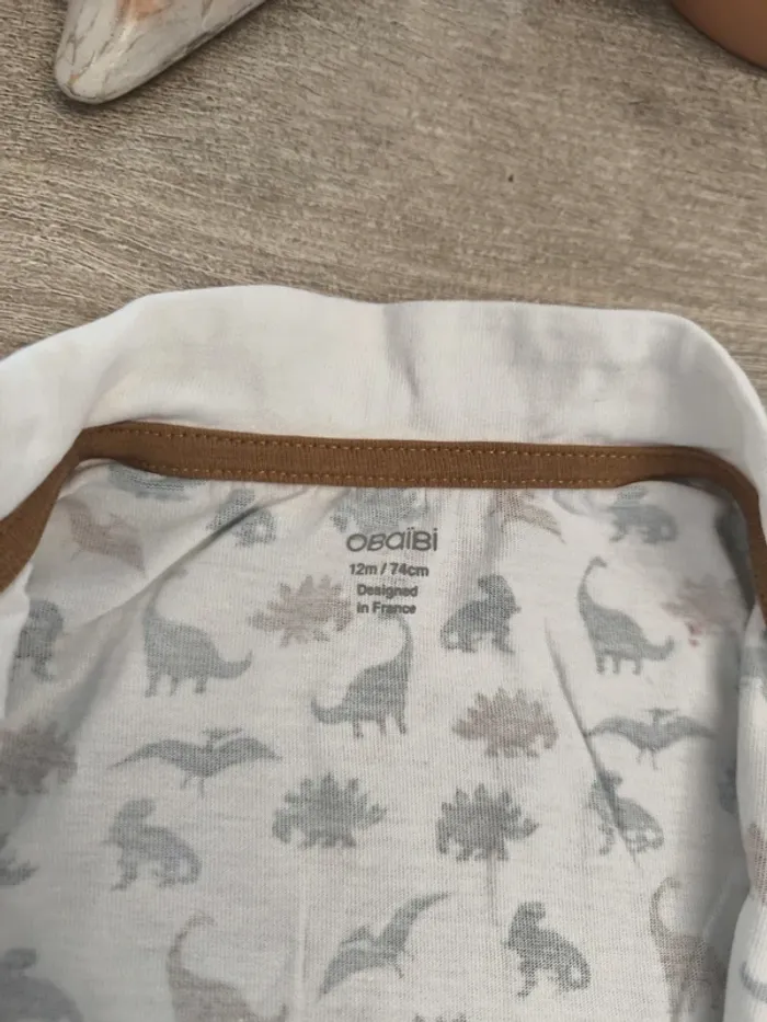 Pyjama grenouillère légère garçon 12 mois obaibi - photo numéro 13