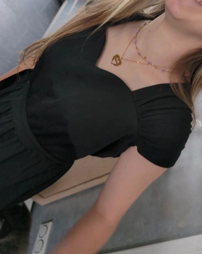 Sublime robe noire de soirée cérémonie - photo numéro 2