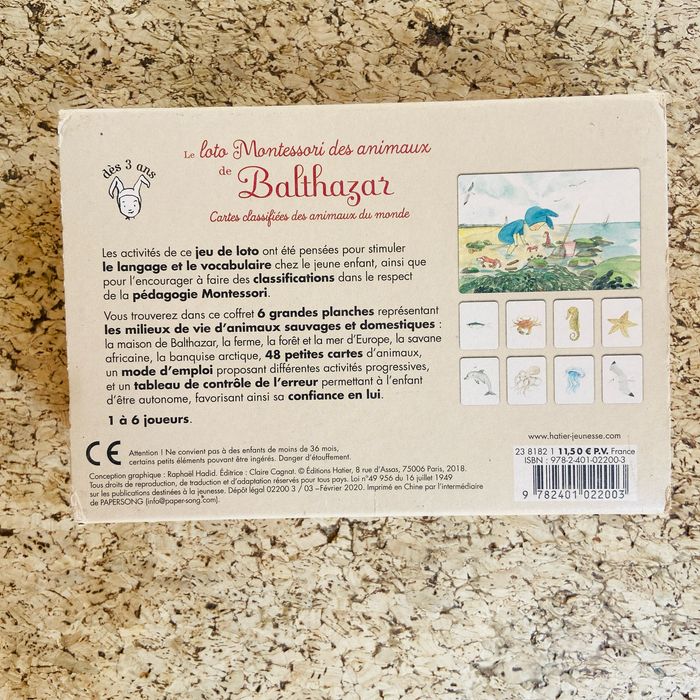 Loto Montessori des animaux de Balthazar - photo numéro 2