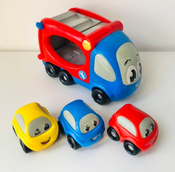 Camion remorque avec trois voitures Smoby - photo numéro 3