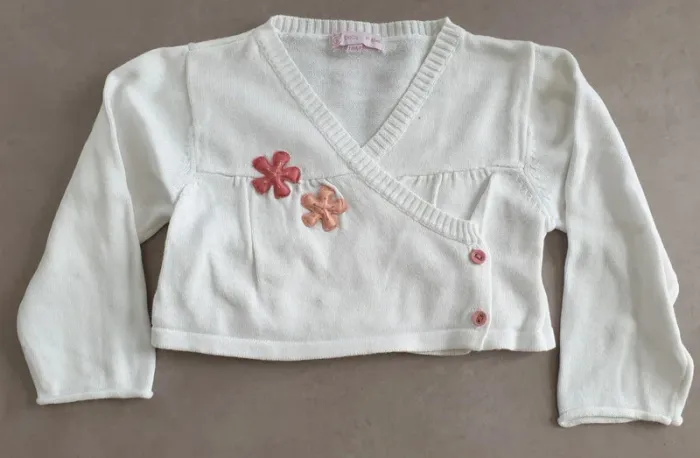 Boléro blanc 18 mois