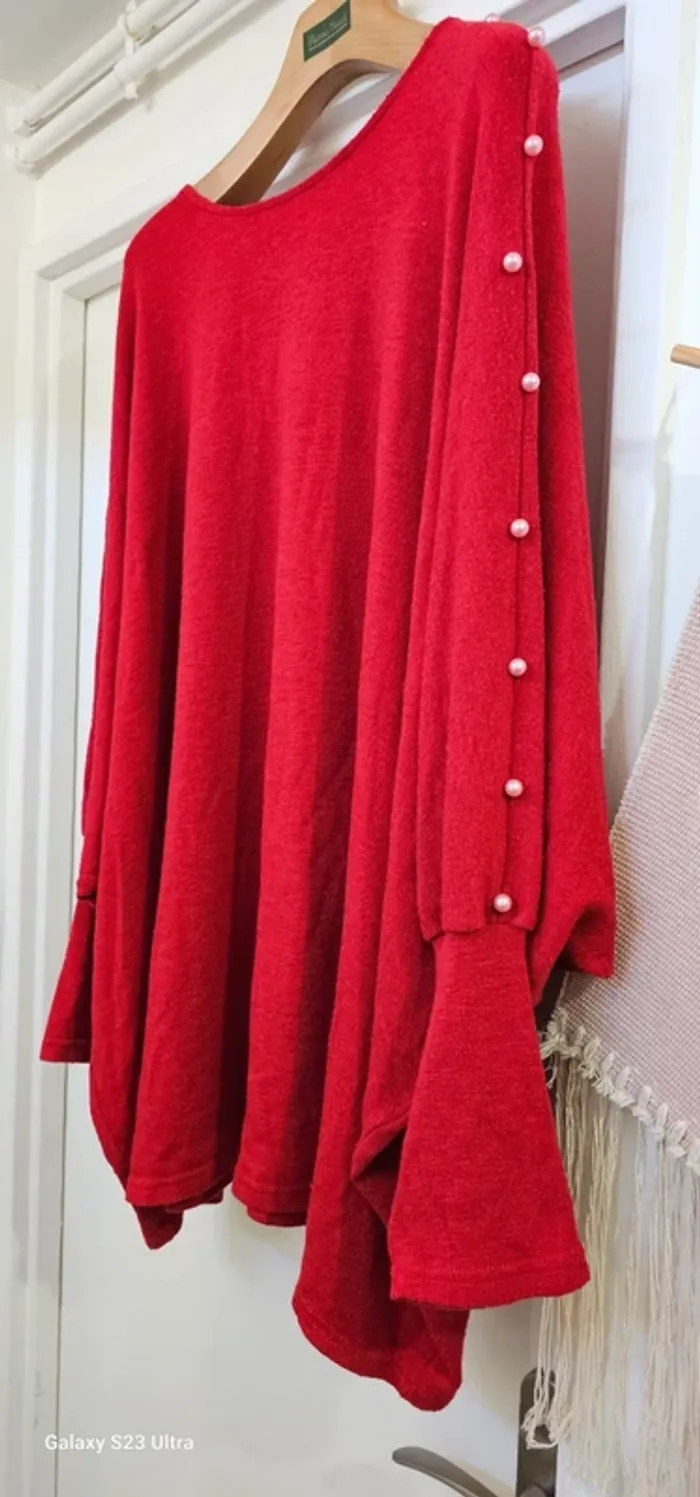 Pull Chauve-souris Long Évasé Taille L/XL