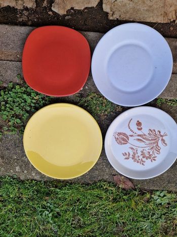 4 assiettes vintage