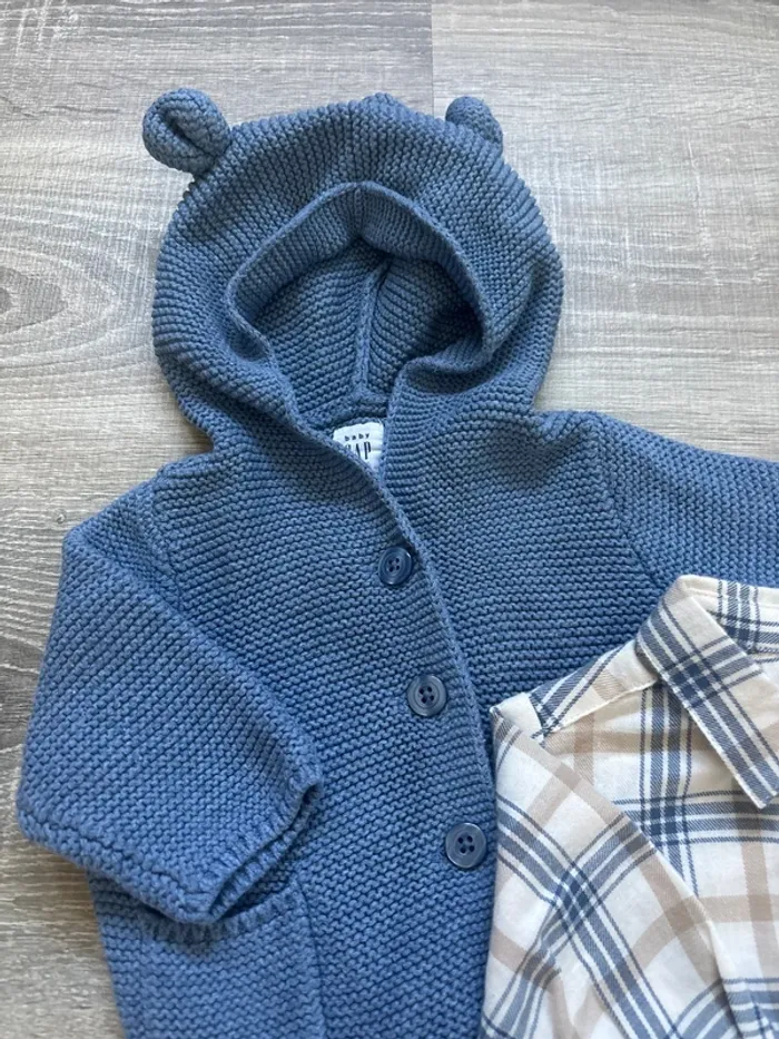 Ensemble gilet/chemise 3 mois - photo numéro 3