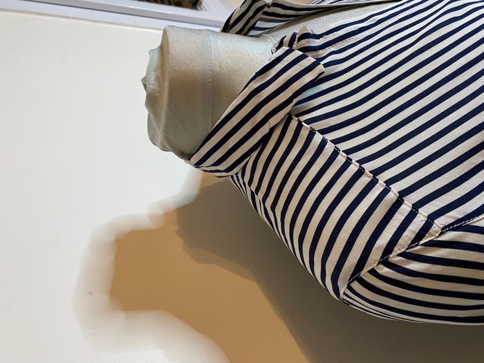 Chemise à rayures blanc/marine T36 Pimkie - photo numéro 4
