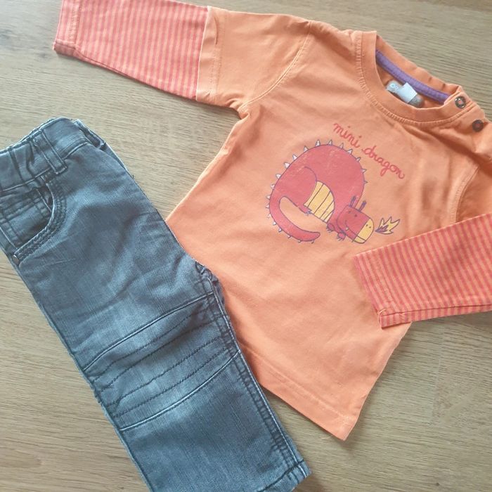 💚 Ensemble tee-shirt avec capuche pantalon Orchestra 3 mois #emyfleury_3moisgarçon - photo numéro 2