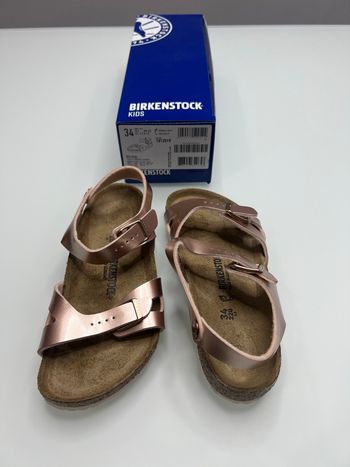 Birkenstock Taille 34 Rio Kids Electric Metallic Copper Pink Regular Fit