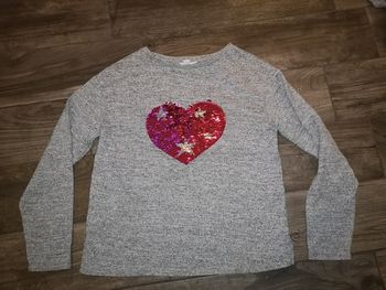 Pull avec cœur 12 ans