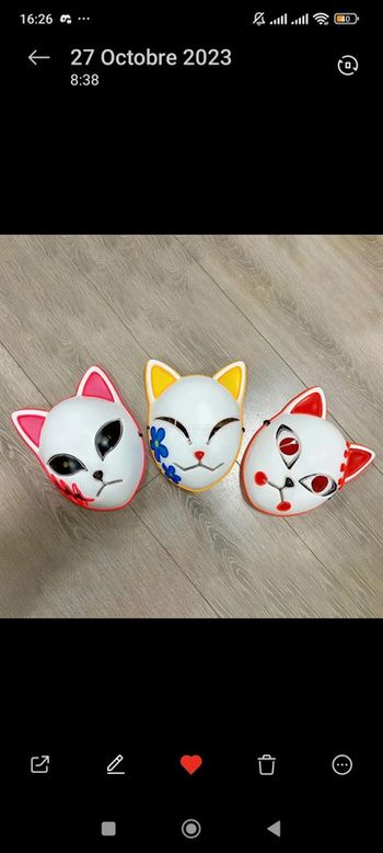 Masque led haloween au choix comme neuf