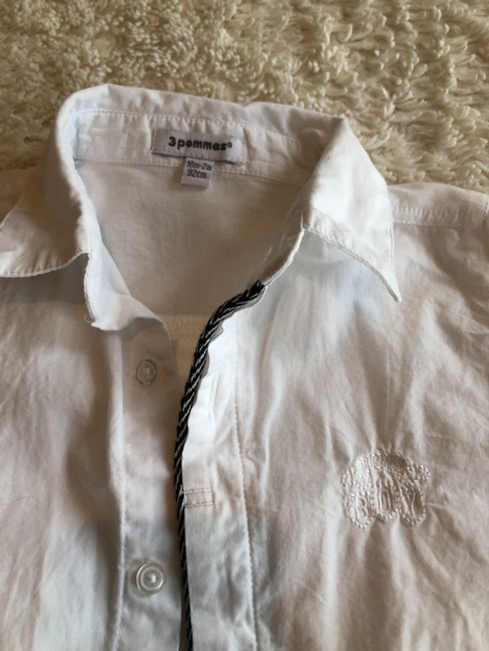 Chemise blanche 3pommes, G3a - photo numéro 2