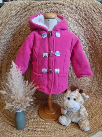 Jolie manteau rose fille babibou 12 mois